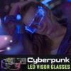 Cyberpunk LED naočale s vizirom