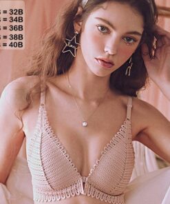 LaxChic prozračni čipkasti grudnjak s prednjim kopčama