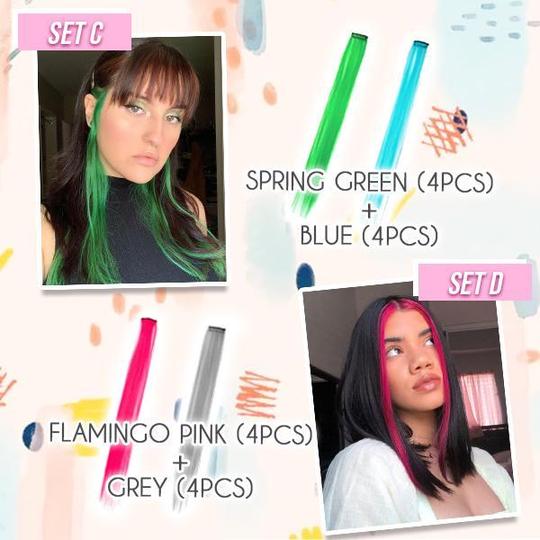 Obojeni set ekstenzija za kosu Hairdrobe - Image 7