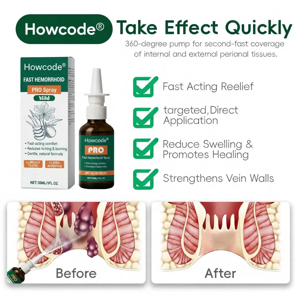 Howcode® Fast Hemorrhoid PRO sprej - Image 5