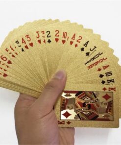 Luksuzne 24K zlatne poker karte za igranje