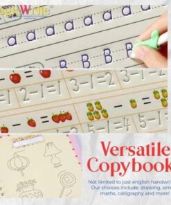 MagicWrite Vježbalica za kaligrafiju i komplet olovki za višekratnu upotrebu