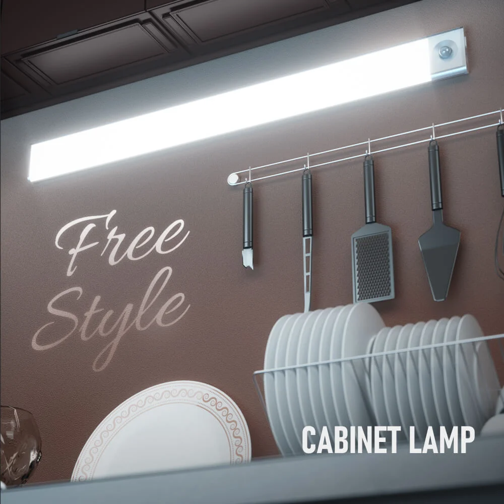 Svjetla za ormar s punjivim senzorom pokreta